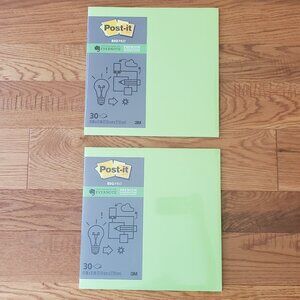 2 for $30 | Neon Green Post-it Notes BIG Pad 11x11 -- SET of 2 Packs | SEALED
